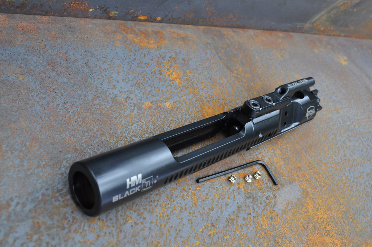 Rubber City Armory Titanium Black Ti Complete BCG w/ Adjustable Gas Ke