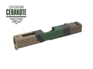 Zaffiri Precision Glock 19 Gen 3 Slide - Woodland Camo Cerakote